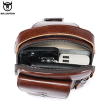 Load image into Gallery viewer, anti-theft leather crossbody bag men