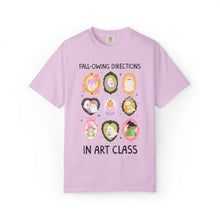 Load image into Gallery viewer, Art Halloween Teacher Tee: Fall-Owing Directions