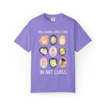 Load image into Gallery viewer, Art Halloween Teacher Tee: Fall-Owing Directions