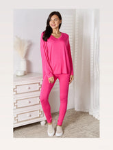 Load image into Gallery viewer, Women's Sky Blue Long Sleeve Top and Pants Set
