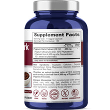 Load image into Gallery viewer, NusaPure Pygeum Bark Extract 450 mg – 180 Vegan Capsules