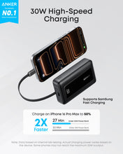 Load image into Gallery viewer, best compact power bank for iPhone 15 30W fast charge