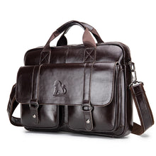 Load image into Gallery viewer, best large capacity leather briefcase for men