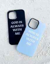 Load image into Gallery viewer, Black God Is Always With Me Christian iPhone Case
