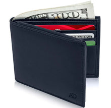 Load image into Gallery viewer, Genuine Leather RFID Blocking Bifold Wallet For Men Slim Mens Wallet Minimalist