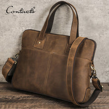 Load image into Gallery viewer, buy CONTACTS vintage leather briefcase macbook 16