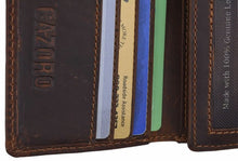 Load image into Gallery viewer, buy Cazoro durable leather trifold wallet men