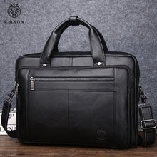 Load image into Gallery viewer, buy SCHLATUM genuine leather mens briefcase