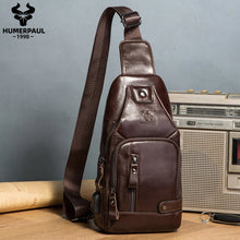 Load image into Gallery viewer, buy genuine leather chest bag online