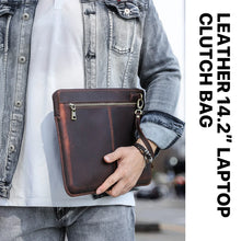 Load image into Gallery viewer, buy leather macbook sleeve online