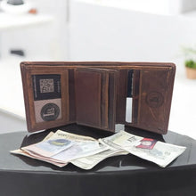 Load image into Gallery viewer, buy mens RFID safe leather wallet USA