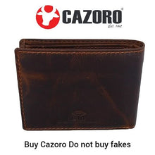 Load image into Gallery viewer, buy vintage brown leather bifold wallet men