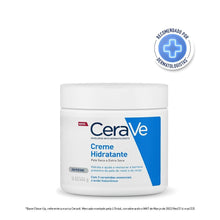 Load image into Gallery viewer, CeraVe hydrating cream jar with a dermatologist recommendation badge on a white background