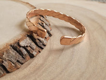 Load image into Gallery viewer, copper bracelet energy therapy cuff