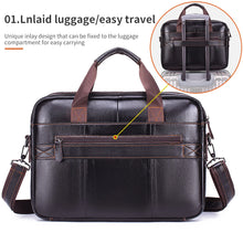 Load image into Gallery viewer, cowhide leather office bag buy