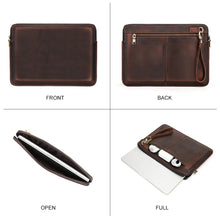 Load image into Gallery viewer, crazy horse leather macbook pro 14 cover