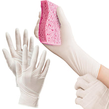 Load image into Gallery viewer, White Disposable Latex Gloves, XL, 100-Pack | Non-Medical
