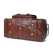 Load image into Gallery viewer, eco friendly leather weekender duffle bag