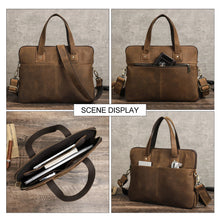 Load image into Gallery viewer,
genuine crazy horse leather macbook 16 bag buy