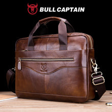 Load image into Gallery viewer, genuine leather briefcase for men