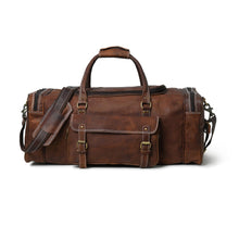 Load image into Gallery viewer, genuine leather duffle bag