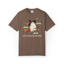 Load image into Gallery viewer, Ghost Halloween Teacher T-Shirt: Off to Teach (Grade or Subject)