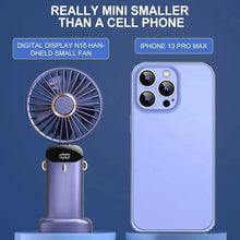 Load image into Gallery viewer, Portable Rechargeable Neck Fan with Phone Stand