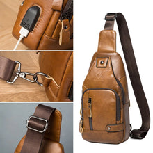 Load image into Gallery viewer, humerpaul leather messenger bag men