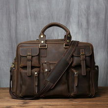 Load image into Gallery viewer, large capacity vintage leather briefcase men shop online