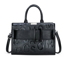 Load image into Gallery viewer, letter embossed women bag multi pocket zipper shop