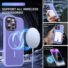 Load image into Gallery viewer, StitchGreen Matte Clear PC Wireless Charging Phone Case for iPhone 14 iPhone 14 Pro iPhone 14 Plus iPhone 14 Pro Max Shockproof Magnetic Phone Case