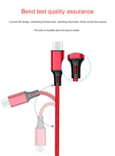 Load image into Gallery viewer, StitchGreen 3A Fast Charging Type C Cable 1 Meter Nylon USB Phone Cable for Android Phone Samsung/OnePlus