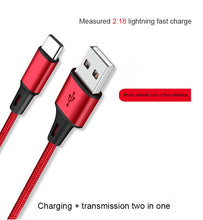 Load image into Gallery viewer, StitchGreen 3A Fast Charging Type C Cable 1 Meter Nylon USB Phone Cable for Android Phone Samsung/OnePlus