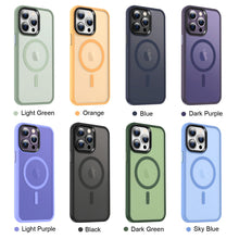 Load image into Gallery viewer, StitchGreen Matte Clear PC Wireless Charging Phone Case for iPhone 14 iPhone 14 Pro iPhone 14 Plus iPhone 14 Pro Max Shockproof Magnetic Phone Case