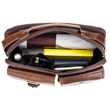 Load image into Gallery viewer, men leather square bag buy now