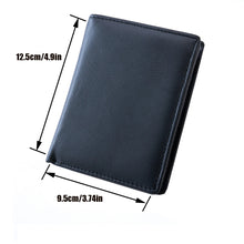 Load image into Gallery viewer, men's bifold wallet with zipper pocket