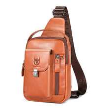 Load image into Gallery viewer, men's genuine leather box bag anti-theft