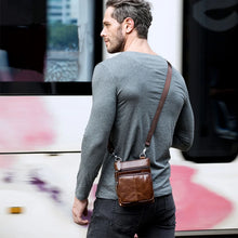 Load image into Gallery viewer, men's leather bag 20x16cm compact daily