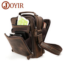 Load image into Gallery viewer, men's leather flap shoulder bag vintage