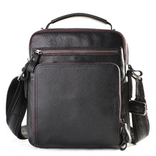 Load image into Gallery viewer,
men's vintage leather bag multiple pockets