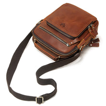 Load image into Gallery viewer, mens business travel genuine leather shoulder bag