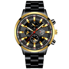 Load image into Gallery viewer, mens stainless steel wristwatch luminous dial quartz