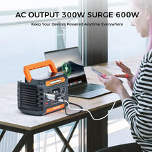 Load image into Gallery viewer, order portable power station 300w ac outlet led light