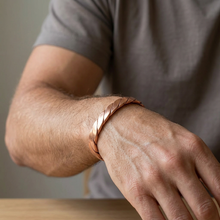 Load image into Gallery viewer, pure copper cuff bracelet pain relief