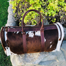 Load image into Gallery viewer, real cowhide leather overnight bag for sale