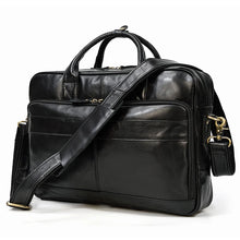 Load image into Gallery viewer, real leather mens business bag