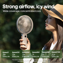 Load image into Gallery viewer, rechargeable handheld fan 3600mAh stepless speed control