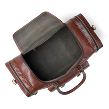 Load image into Gallery viewer, rustic buffalo leather gym travel bag