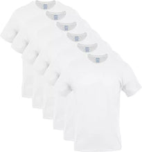 Load image into Gallery viewer, Gildan Men's Crew Neck T-Shirts, 5 Pack & 6 Pack, White Tees, 100% Cotton