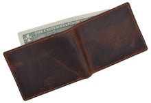 Load image into Gallery viewer, slim bifold brown wallet men buy USA